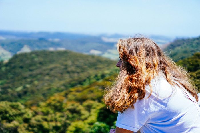 Diane looking out over the Northland coast